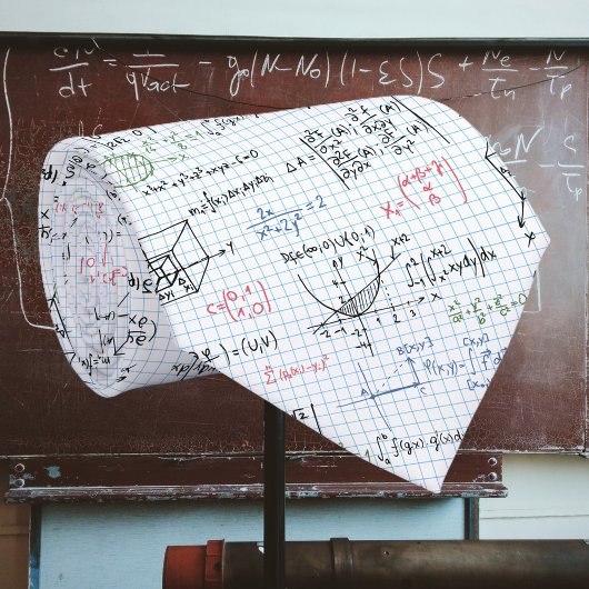 Wiskunde-vergelijkingspatroon Stropdas