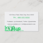 Wiskunde Visitekaartje leraar (Achterkant)