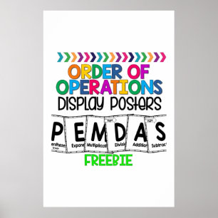 Wiskunde voor high-school display Poster