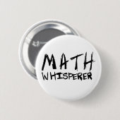 Wiskunde Whisperer Button (Voorkant /achterkant)