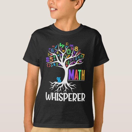 Wiskunde Whisperer Tree Wiskunde Educator Algebra  T-shirt (Voorkant)