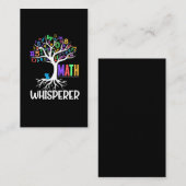 Wiskunde Whisperer Tree Wiskunde Educator Algebra  Visitekaartje (Voorkant / Achterkant)