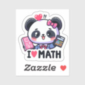Wiskunde Whiz Panda Sticker (Vel)