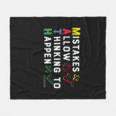 Wiskunde Wiskunde leraar Fleece Deken (Voorkant (Horizontaal))