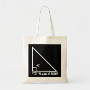 Wiskunde/wiskunde leraar grappigheid tote bag