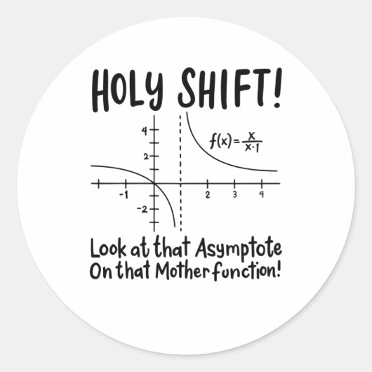 Wiskunde wiskunde ronde sticker (Voorkant)