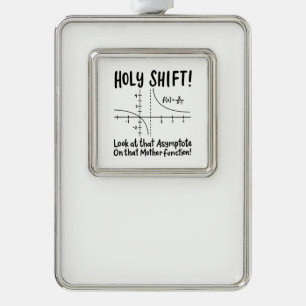 Wiskunde wiskunde verzilverd kader ornament