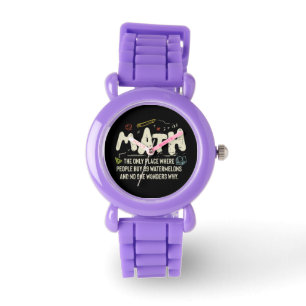 Wiskunde wiskunde Wiskunde leraar cadeau Horloge