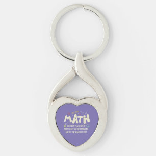 Wiskunde wiskunde Wiskunde leraar cadeau Sleutelhanger