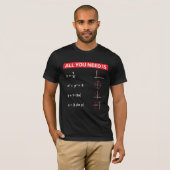 Wiskunde wiskunde wiskunde leraar cadeauidee t-shirt (Voorkant volledig)