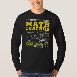 Wiskunde wiskundige docent wiskunde t-shirt