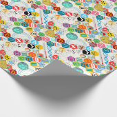 Wiskunde (wit) cadeaupapier (Hoek)