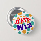 Wiskunde Wiz Button (Voorkant /achterkant)