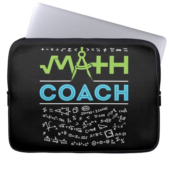 Wiskundecoach Wiskundeleraar Laptop Sleeve (Voorkant)