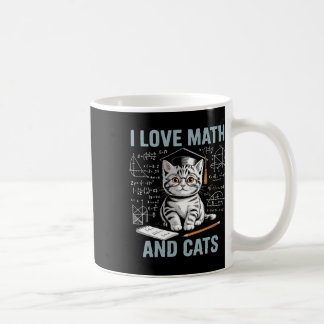 Wiskundekattenliefhebber Funny Math Leraar Ik hou  Koffiemok