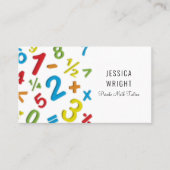 Wiskundeleraar Accountant Visitekaartje (Voorkant)