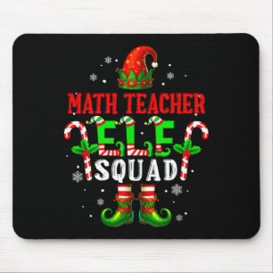 Wiskundeleraar elf squad kerst elf hoed schoenen g muismat
