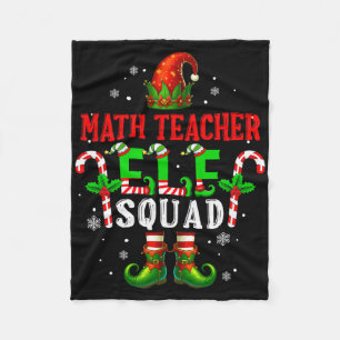 Wiskundeleraar Elf Squad Kerstman Elf Hoed Schoene Fleece Deken