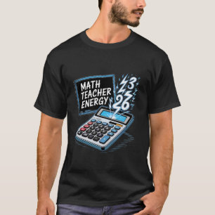Wiskundeleraar Energie Amusante Klas Rekenkunde N T-shirt