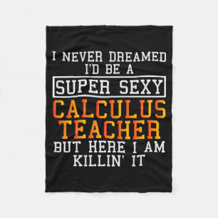 Wiskundeleraar Funny Math Professor Fleece Deken
