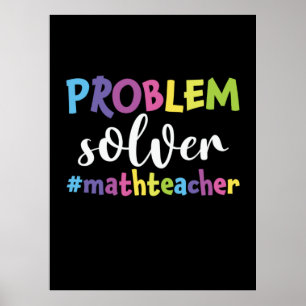 Wiskundeleraar probleemoplosser poster
