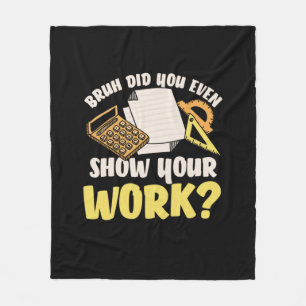 Wiskundeleraar Wiskunde Laat Je Werk Zien Fleece Deken