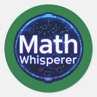Wiskundeleraar Wiskundefluisteraar Ronde Sticker