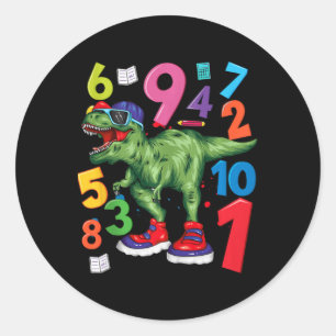 Wiskunden Dag Nummer Fancy Dress Idee voor Kindere Ronde Sticker