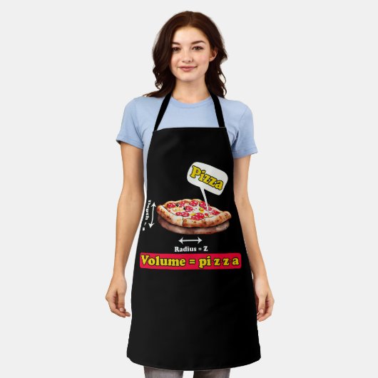 Wiskunden Nerd Pizza Lovers Wiskunde Leraar Volume Schort (Gedragen)
