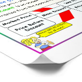 Wiskundeposter Kortingen Notities & Formules Poster (Hoek)