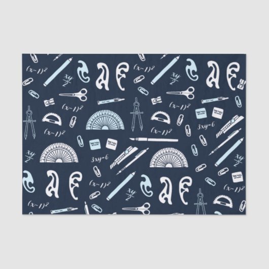 Wiskundeweefselpapier Tissuepapier (Voorkant)