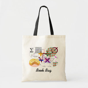 wiskundig op een boekzak.#4 tote bag