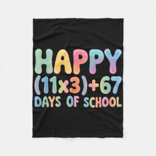 Wiskundige formule 100 dagen school grappig 67 mem fleece deken