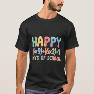 Wiskundige formule 100 dagen school grappige verge t-shirt