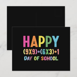 Wiskundige formule 100 dagen school grappige wisku briefkaart