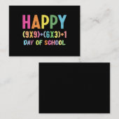Wiskundige formule 100 dagen school grappige wisku notitiekaartje (Voorkant / Achterkant)