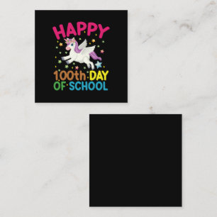 Wiskundige formule 100 dagen school grappige wisku vierkante visitekaartje