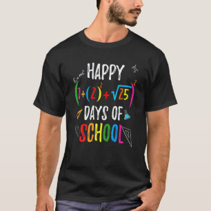 Wiskundige formule 100 dagen school voor wiskundel t-shirt