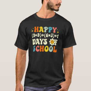 Wiskundige formule 100 dagen school wiskundeleraar t-shirt
