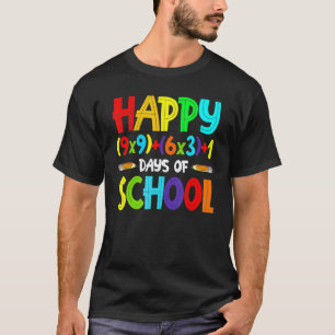 Wiskundige formule 100 dagen school wiskundeleraar t-shirt