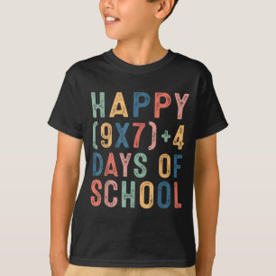Wiskundige formule 67 dagen school grappige wiskun t-shirt