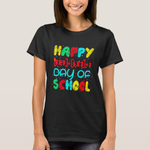 Wiskundige formule Gelukkig 100 dagen school leraa T-shirt