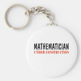 wiskundige _ in aanbouw sleutelhanger