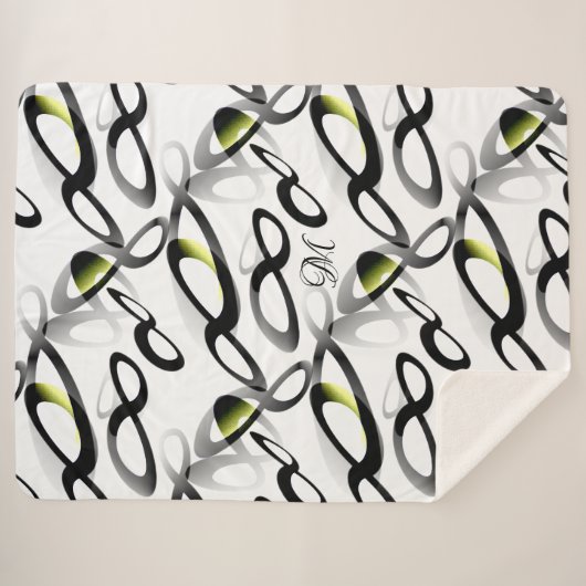 Wiskundige infiniteitssymbool Lemniscate Abstract Sherpa Deken (Voorkant (horizontaal))