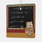 wiskundige kerstwens keramisch ornament (Links)