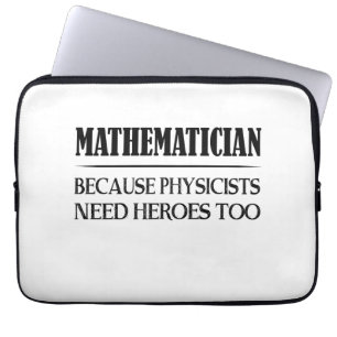 wiskundige - omdat artsen ook helden nodig hebben laptop sleeve