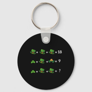 Wiskundige vergelijking Funny St. Patrick's Day Le Sleutelhanger