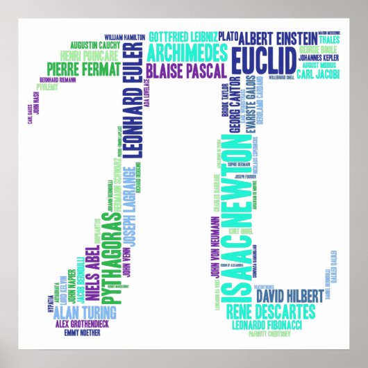 Wiskundigen poster (Voorkant)