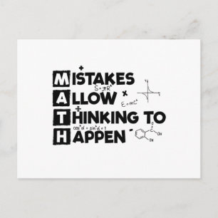 wiskundigen   Studenten Wiskunde wiskunde Briefkaart