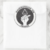 Wiskundigen voor Change stickers (Tas)